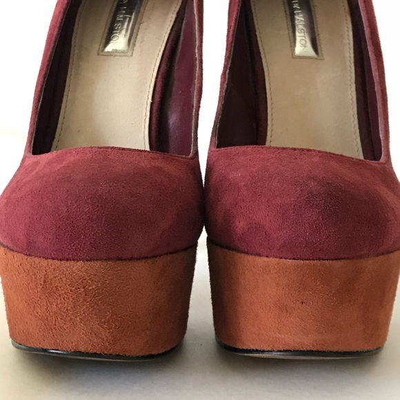 Halston Suede Heels Women’s 7.5💜💜 - Picture 2 of 5